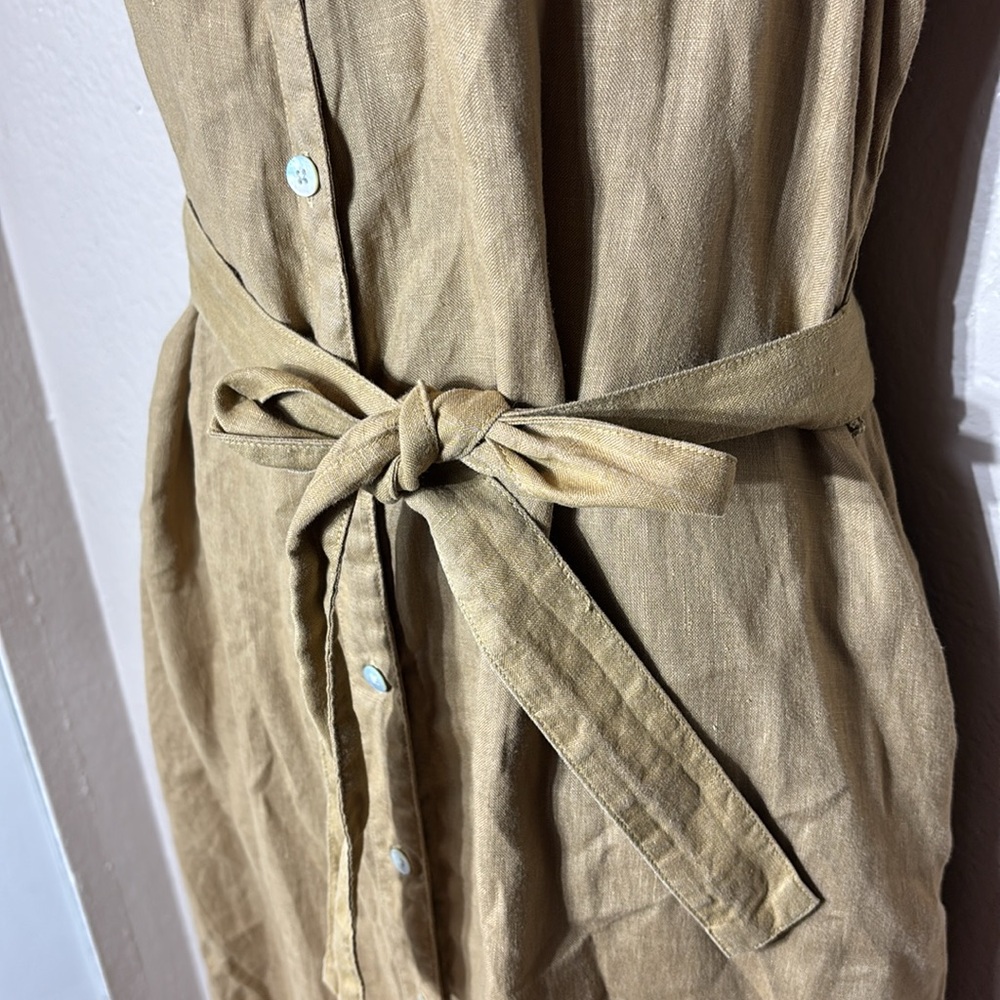 Faherty Tan Midi Dress - Picture 4 of 8